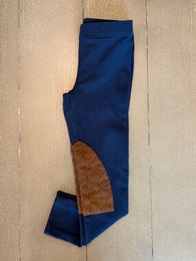 Janie and Jack Girls “The Riding Pant” Navy Spandex Dress Pants • Size 6 (S)